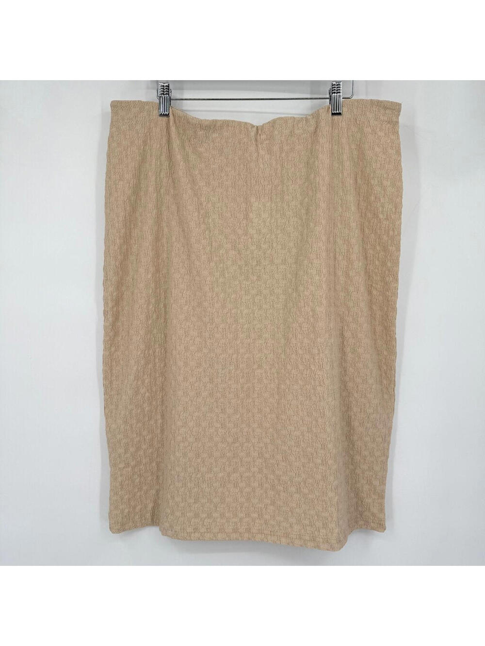 Women's A New Day New with Tags Textured Knit Tan Skirt XL Extra Large